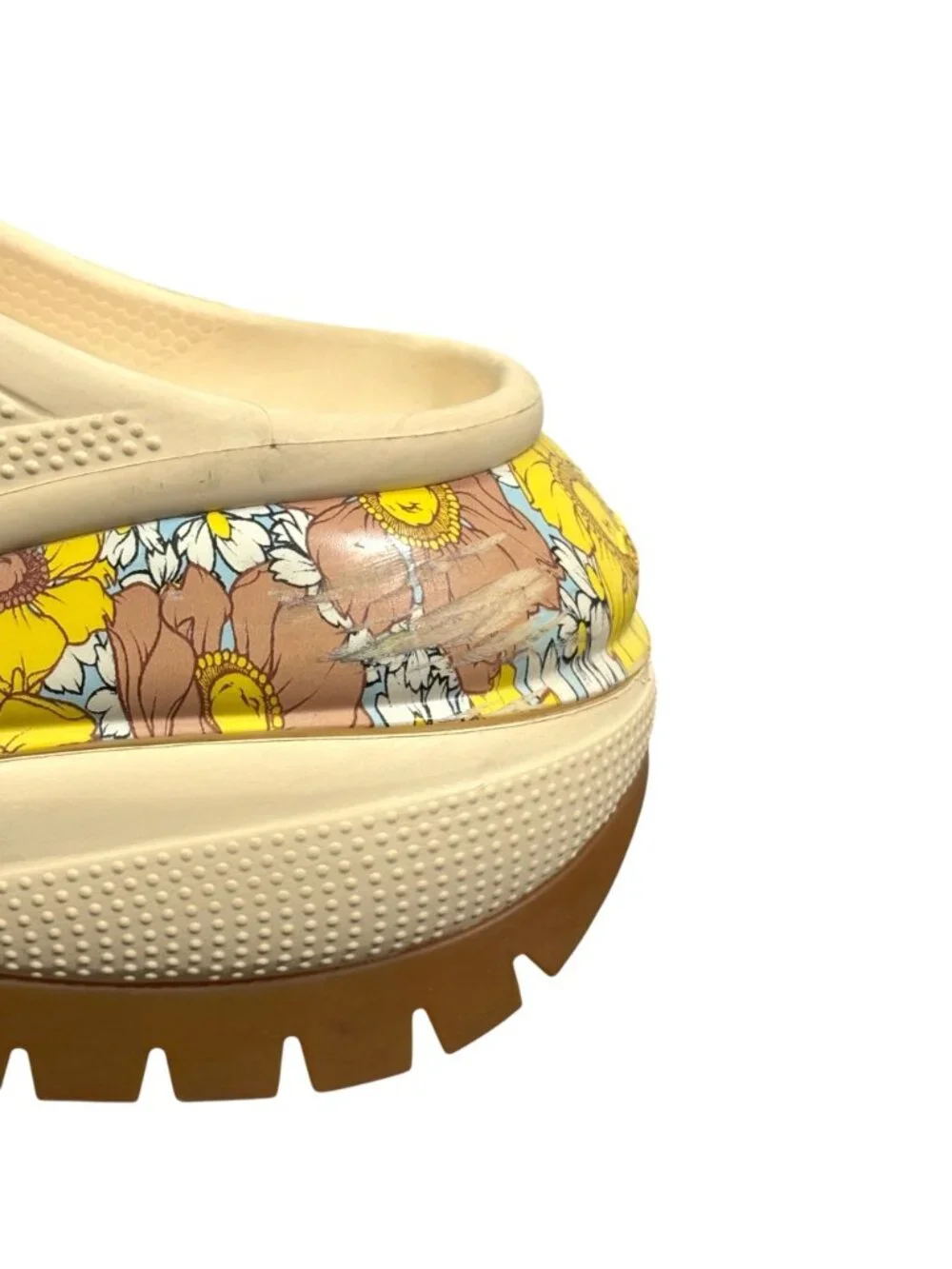Crocs Mega Crush Retro Floral Clogs Mens 10 Womens 12